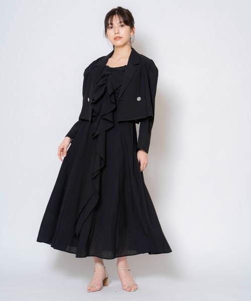 NOELA（ノエラ）の「パフスリーブクロップドジャケット（テーラードジャケット・レディース・ライトグリーン/ブラック/ラベンダー・フリー）」の7枚目の写真