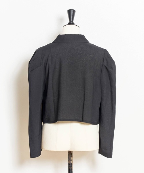 NOELA（ノエラ）の「パフスリーブクロップドジャケット（テーラードジャケット・レディース・ライトグリーン/ブラック/ラベンダー・フリー）」の12枚目の写真