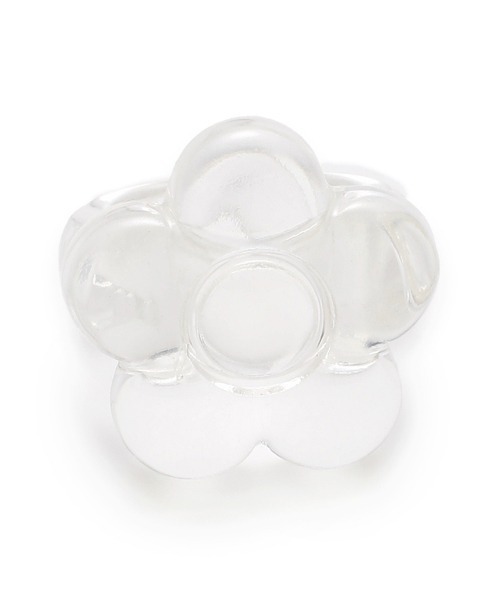 LILY BROWN（リリーブラウン）の「【LILY BROWN×MARY QUANT】デイジークリアリング（リング・レディース・クリア/ブラック/ライトブルー/グリーン・FREE）」の4枚目の写真