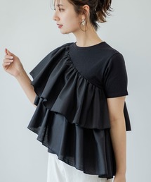 rectangle | アシンメトリーフリルTシャツ(Tシャツ/カットソー)