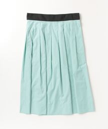マーガレットハウエル　シアーコットン　プリーツスカート　サイズ２ LIGHTWEIGHT COTTON LINEN TWILL SKIRT | MARGARET HOWELL