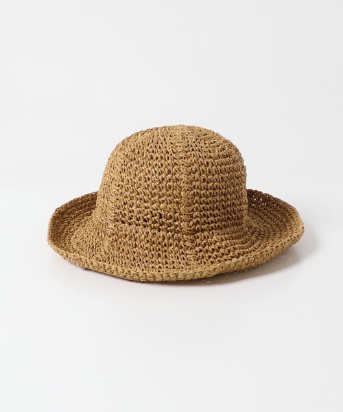 RODE SKO（ロデスコ）の「ペーパーキリカエハット（ハット・レディース・キャメル/ナチュラル・ONE）」の2枚目の写真