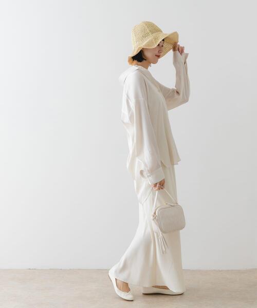 RODE SKO（ロデスコ）の「ペーパーキリカエハット（ハット・レディース・キャメル/ナチュラル・ONE）」の6枚目の写真