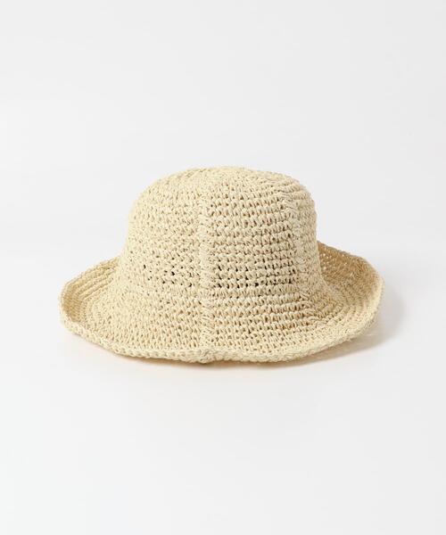 RODE SKO（ロデスコ）の「ペーパーキリカエハット（ハット・レディース・キャメル/ナチュラル・ONE）」の7枚目の写真