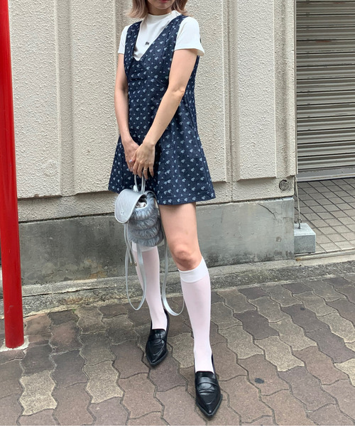 モックネック ロゴステッチ リブTシャツ FX24S053【Fano Studios