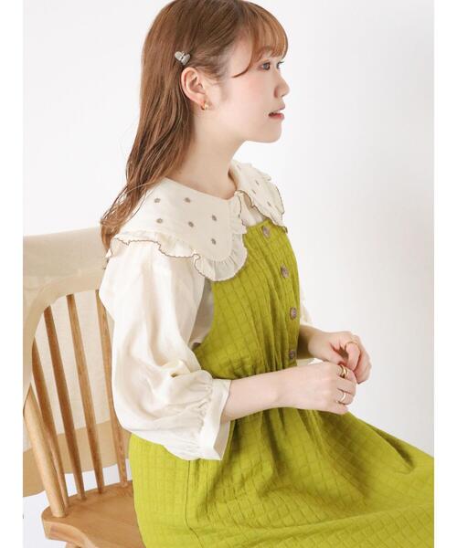 ehka sopo（エヘカソポ）の「刺繍襟ブラウス（シャツ/ブラウス・レディース・オフホワイト/キナリ/ブラック・F）」の9枚目の写真