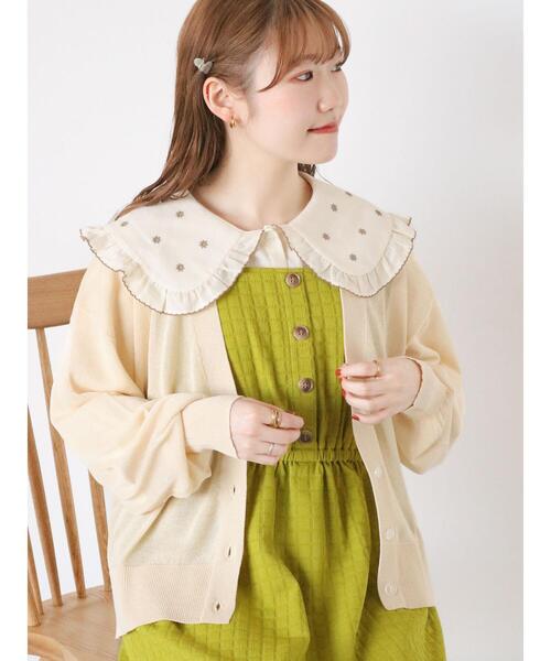 ehka sopo（エヘカソポ）の「刺繍襟ブラウス（シャツ/ブラウス・レディース・オフホワイト/キナリ/ブラック・F）」の11枚目の写真