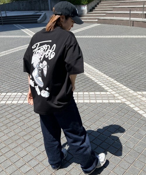 A‘gem 9（エージェムナイン）の「A'GEM/9 × .kom『FREEDEE/フリーディー』スニーカーデザイン半袖Tシャツ（Tシャツ/カットソー・レディース・ライトブルー/ホワイト/ブラック・FREE）」の18枚目の写真