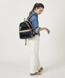 美品 レスポートサック ナイロン シャイン バックパック リュック 大容量 定番 LeSportsac（レスポートサック）の「DAILY BACKPACK ブラック