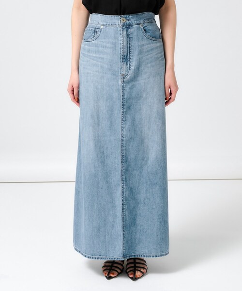 (未使用）upper hights DAY　エコレザーロングスカート セール】【upper hights】THE LAZY SKIRT（ザ レイジー スカート