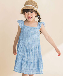 Noeil aime BeBe | シャーリングドビーティアードワンピース(90~130cm)(ワンピース)