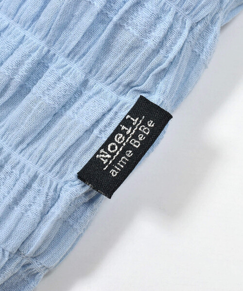 Noeil aime BeBe(ノイユエイムベベ)の「シャーリングドビーティアードワンピース(90~130cm)(ワンピース・キッズ・パープル/ブルー・90cm/110cm/100cm/120cm/130cm)」の13枚目の写真
