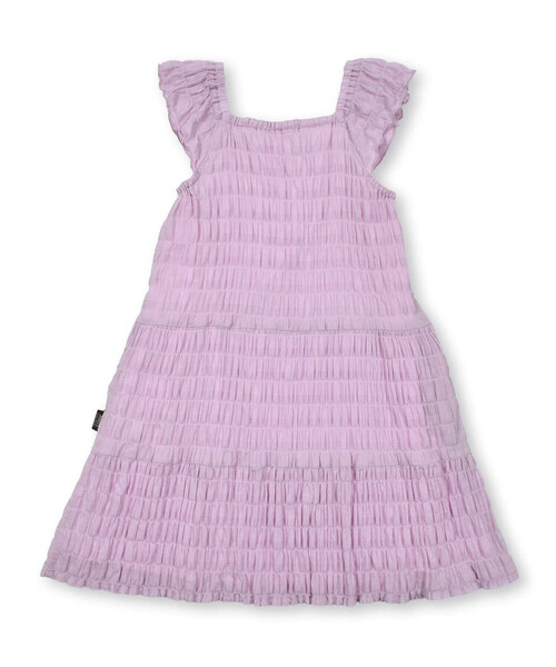 Noeil aime BeBe(ノイユエイムベベ)の「シャーリングドビーティアードワンピース(90~130cm)(ワンピース・キッズ・パープル/ブルー・90cm/110cm/100cm/120cm/130cm)」の17枚目の写真