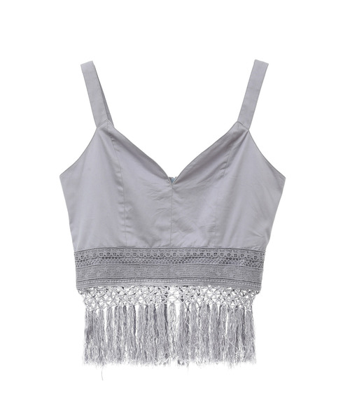 キャミソール 「STARLACE」COTTON FRINGED BUSTIER CONVERSE TOKYO｜【STAR☆LACE】COTTON FRINGED BUSTIER