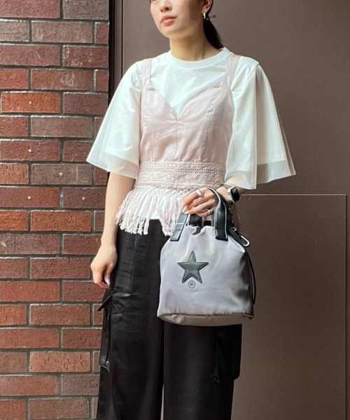キャミソール 「STARLACE」COTTON FRINGED BUSTIER セール】【STAR☆LACE】COTTON FRINGED BUSTIER（キャミソール