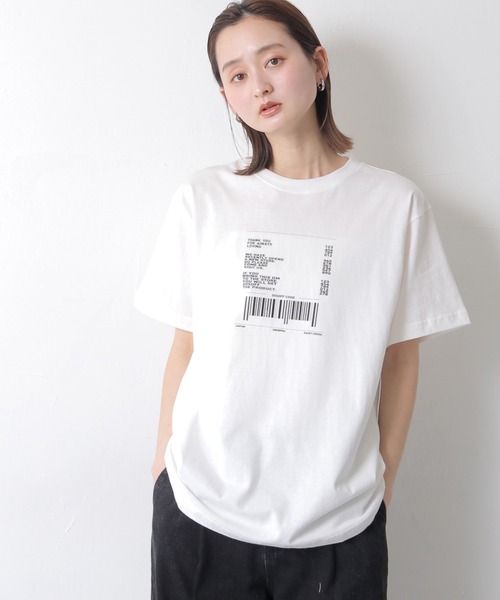 UNIT CHEST(ユニットチェスト)の「【UNIT CHEST】unique unisex T-shirt OIF designer eggs コラボT receipt by Suzuno Nakamura(Tシャツ/カットソー・メンズ・ホワイト/ブラック・S/L/M)」の19枚目の写真