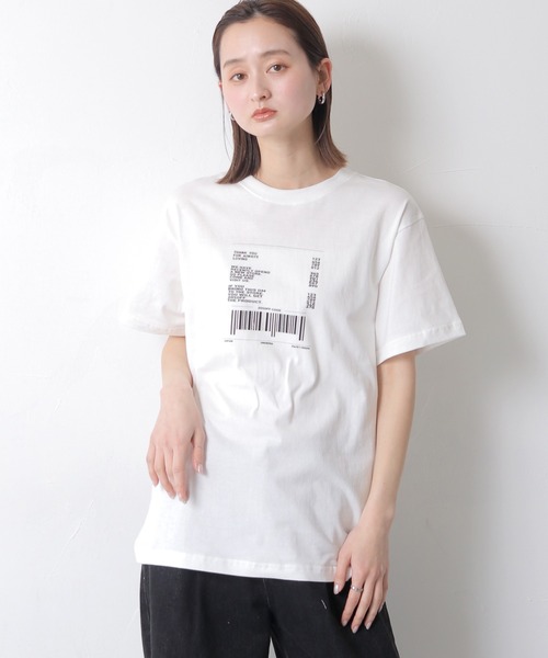 UNIT CHEST(ユニットチェスト)の「【UNIT CHEST】unique unisex T-shirt OIF designer eggs コラボT receipt by Suzuno Nakamura(Tシャツ/カットソー・メンズ・ホワイト/ブラック・S/L/M)」の18枚目の写真