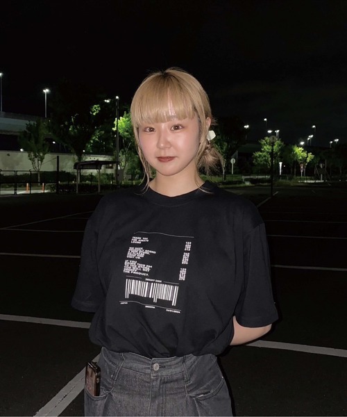 UNIT CHEST(ユニットチェスト)の「【UNIT CHEST】unique unisex T-shirt OIF designer eggs コラボT receipt by Suzuno Nakamura(Tシャツ/カットソー・メンズ・ホワイト/ブラック・S/L/M)」の6枚目の写真