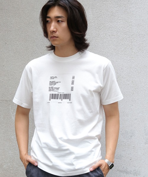 UNIT CHEST(ユニットチェスト)の「【UNIT CHEST】unique unisex T-shirt OIF designer eggs コラボT receipt by Suzuno Nakamura(Tシャツ/カットソー・メンズ・ホワイト/ブラック・S/L/M)」の7枚目の写真