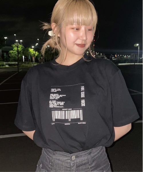 UNIT CHEST(ユニットチェスト)の「【UNIT CHEST】unique unisex T-shirt OIF designer eggs コラボT receipt by Suzuno Nakamura(Tシャツ/カットソー・メンズ・ホワイト/ブラック・S/L/M)」の20枚目の写真