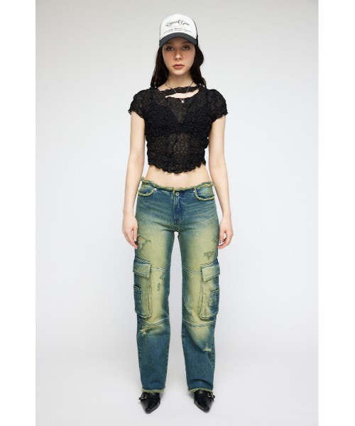 LAGUA GEM（ラグアジェム）の「CRUMPLY CUT トップス（Tシャツ