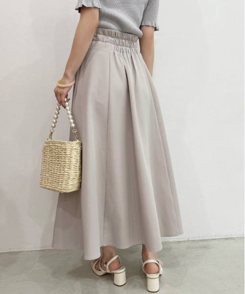 one after another NICE CLAUP（ワンアフターアナザーナイスクラップ）の「サイズ調整可/ジップフレアスカート/WEB限定アイテム（スカート・レディース・ブラック/グレイッシュベージュ/ベージュ系その他・SMALL/MEDIUM/LARGE）」の22枚目の写真