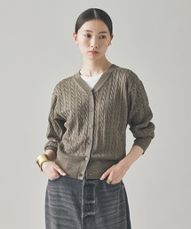 Curensology ウールオーバーニットカーディガン　ネイビー　長袖　カーデ Curensology カーディガン Curensology(カレンソロジー)/「＆RC
