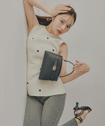 PROPORTION BODY DRESSING | 刺繍ドットペプラムニット / 1214270804(ニット/セーター)