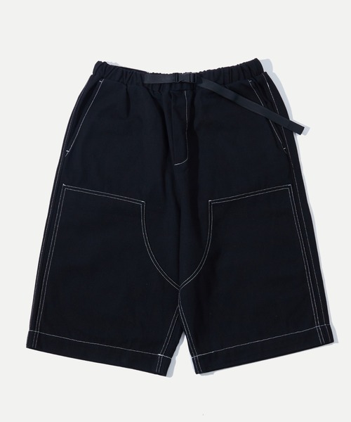 WHO'S WHO gallery（フーズフーギャラリー）の「【KOOKY'N/クーキー】BRONXダブルニーワイドハーフパンツ（その他パンツ・レディース・インディゴブルー/ブラック/ブラック系その他/カーキ・FREE）」の11枚目の写真