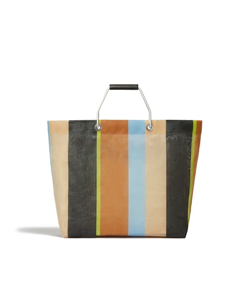 MARNI MARKET（マルニマーケット）の「ストライプバッグ（トートバッグ・レディース・マルチブラウン・FREE）」の3枚目の写真