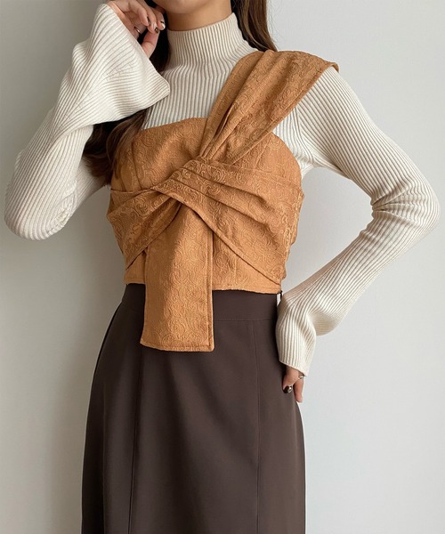 callautia（カラウティア）の「ノースリーブブラウス（シャツ/ブラウス・レディース・キャメル・MEDIUM）」の6枚目の写真