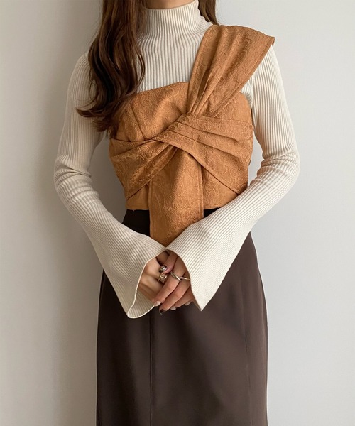 callautia（カラウティア）の「ノースリーブブラウス（シャツ/ブラウス・レディース・キャメル・MEDIUM）」の7枚目の写真