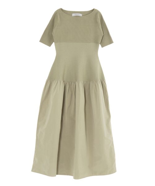 セール】ドッキングフォルムレイヤードニットワンピース（ワンピース