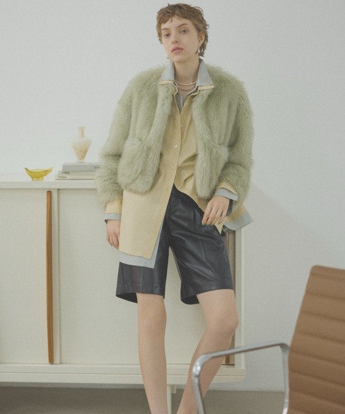 【セール】ダブルレイヤード見えオーバーシャツ【手洗い可能】（シャツ/ブラウス）｜Mila Owen（ミラオーウェン） 5,953円