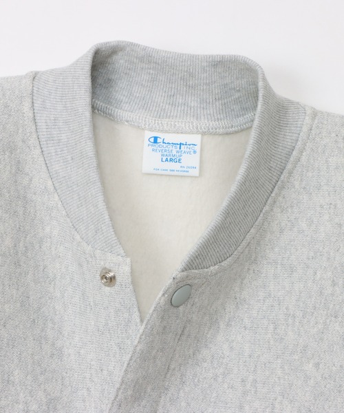 Champion(チャンピオン)の「【Champion/チャンピオン】メンズ リバースウィーブ(R) スナップスウェットシャツ(スウェット・メンズ・オートミール/シルバーグレー/ダークネイビー/ブラック・X-LARGE/LARGE/MEDIUM)」の8枚目の写真