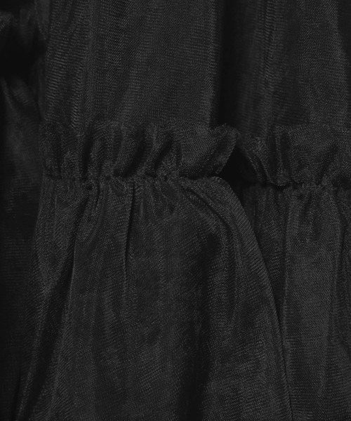 HARE（ハレ）の「チュールフリルスカート(HARE)（スカート・レディース・グレー/ブラック・FREE）」の6枚目の写真