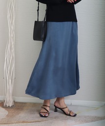 libelle more | ワッシャーサテン　Aラインフレアスカート(スカート)