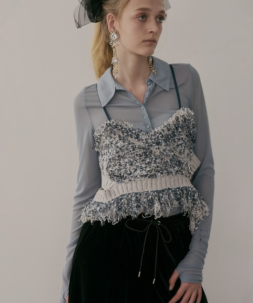 LA BELLE ETUDE（ラベルエチュード）の「MIXニットツイード