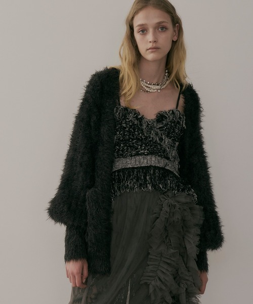 LA BELLE ETUDE ラベルエチュード　MIXニットツイードビスチェ MIXニットツイードビスチェ（ベスト）｜LA BELLE ETUDE（ラベル