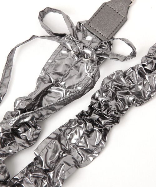 BAYFLOW（ベイフロー）の「BFクシュクシュショルダーストラップ（スマホグッズ・レディース・ブラック/ブルー/シルバー・0）」の5枚目の写真