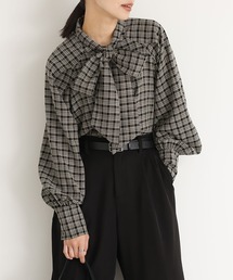 n'OrLABEL | 『リボンタイ付きラグランブラウス』(シャツ/ブラウス)