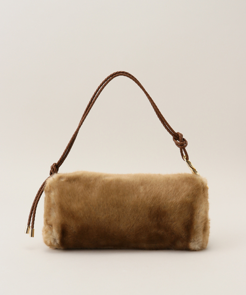 Noble（ノーブル）の「a.point/アポワン エコファーバッグ（ハンドバッグ・レディース・レッド/キャメル・FREE）」の5枚目の写真