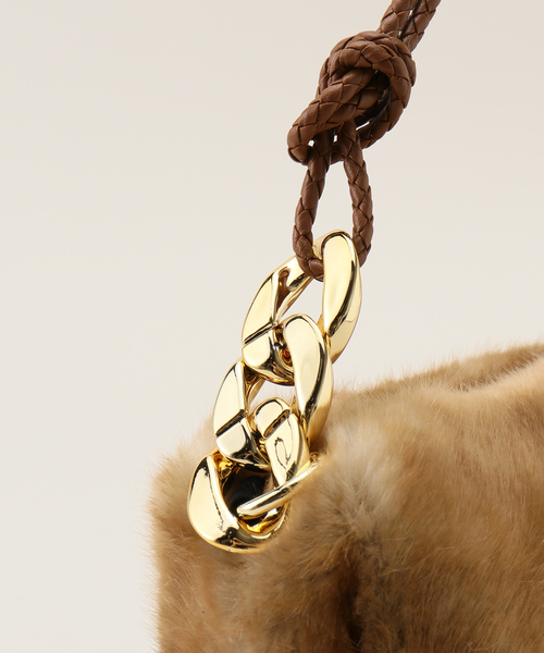 Noble（ノーブル）の「a.point/アポワン エコファーバッグ（ハンドバッグ・レディース・レッド/キャメル・FREE）」の10枚目の写真