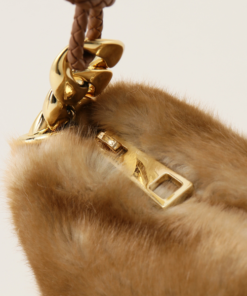 Noble（ノーブル）の「a.point/アポワン エコファーバッグ（ハンドバッグ・レディース・レッド/キャメル・FREE）」の11枚目の写真