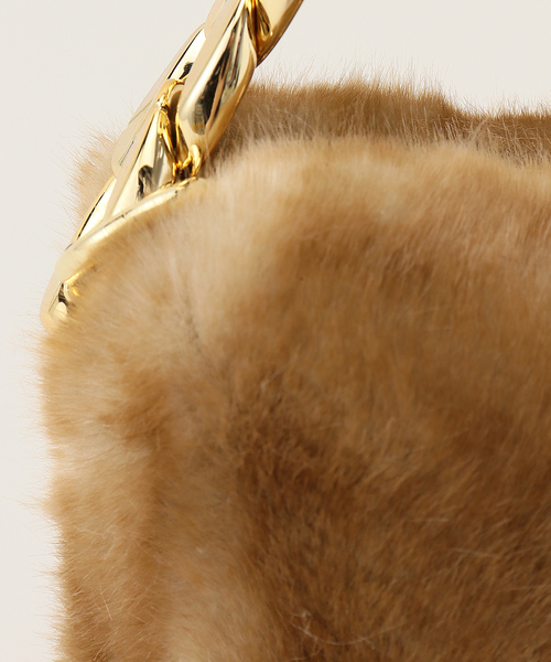 Noble（ノーブル）の「a.point/アポワン エコファーバッグ（ハンドバッグ・レディース・レッド/キャメル・FREE）」の14枚目の写真