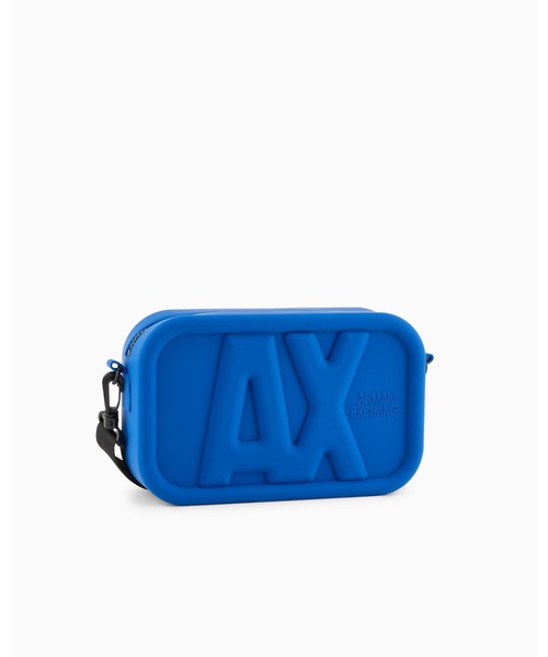 Armani Exchange ブラックシリコンショルダーバッグ undefined