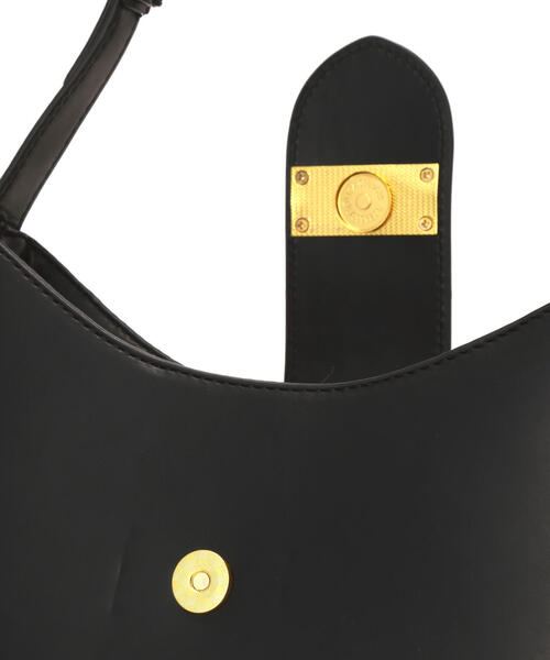 EDIT COLOGNE（エディットコロン）の「ワンハンドルカーブショルダーバッグ（ショルダーバッグ・レディース・ホワイト/ブラック・ﾌﾘ-）」の9枚目の写真