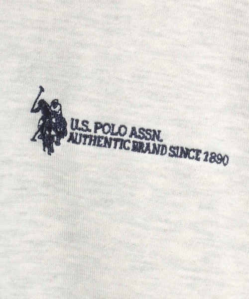 U.S. POLO ASSN.(ユーエスポロアッスン)の「U.S. POLO ASSN./ユーエスポロアッスン オーバーサイズ 裏毛 ロゴ ワンポイント刺繍 ハーフジップ スウェット トレーナー/レディース メンズ(スウェット・メンズ・ネイビー/オートミール/アイボリー/ブラック・M/LL/L)」の16枚目の写真