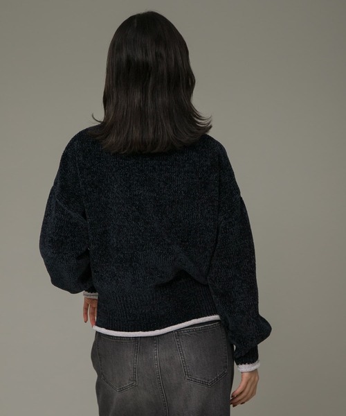 URBAN RESEARCH Sonny Label(アーバンリサーチサニーレーベル)の「モールヤーンハイネックニットプルオーバー(ニット/セーター・レディース・ベージュ/ネイビー/レッド・FREE)」の22枚目の写真