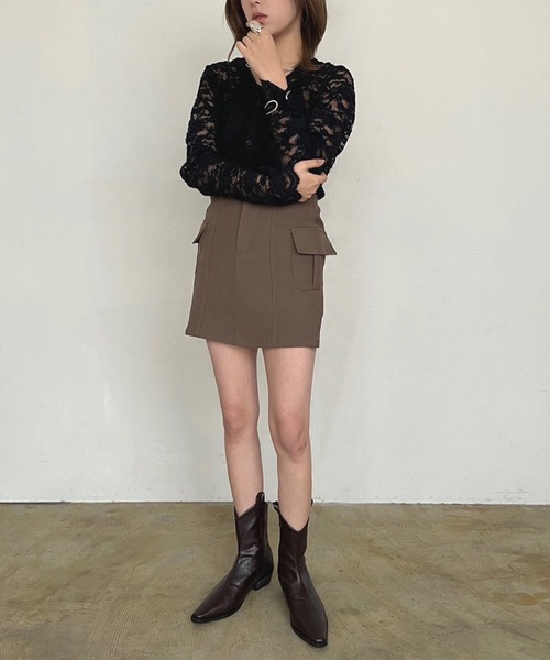 Jewelobe（ジュエローブ）の「ミドルウエスタンブーツ（ブーツ・レディース・ブラウン/ブラック・XL/L/M/S）」の19枚目の写真